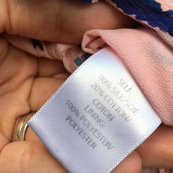 Tanya Taylor Blaire Pink Floral Silk Ruffle MIDI Dress Faux Wrap Flowers 2 - Picture 12 of 12